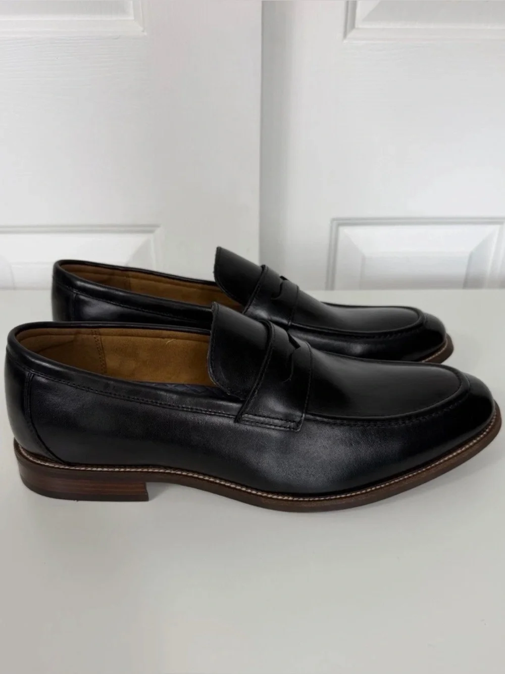 Florsheim Black Moc Toe Rucci Penny Loafer Men's Size 11W